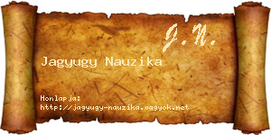 Jagyugy Nauzika névjegykártya